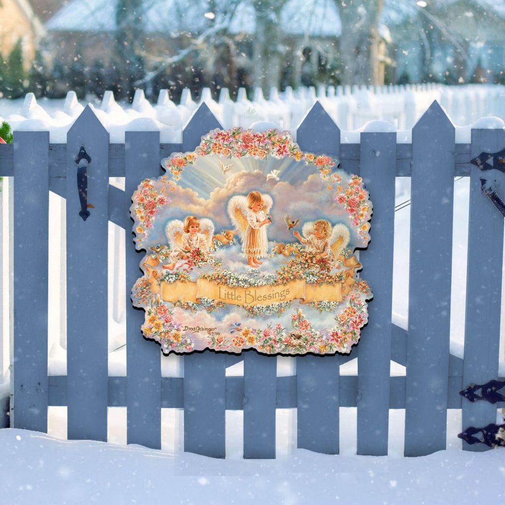 Little Blessings Nativity Door Decor by D. Gelsinger - Nativity Holiday Decor - 8461017H-0708