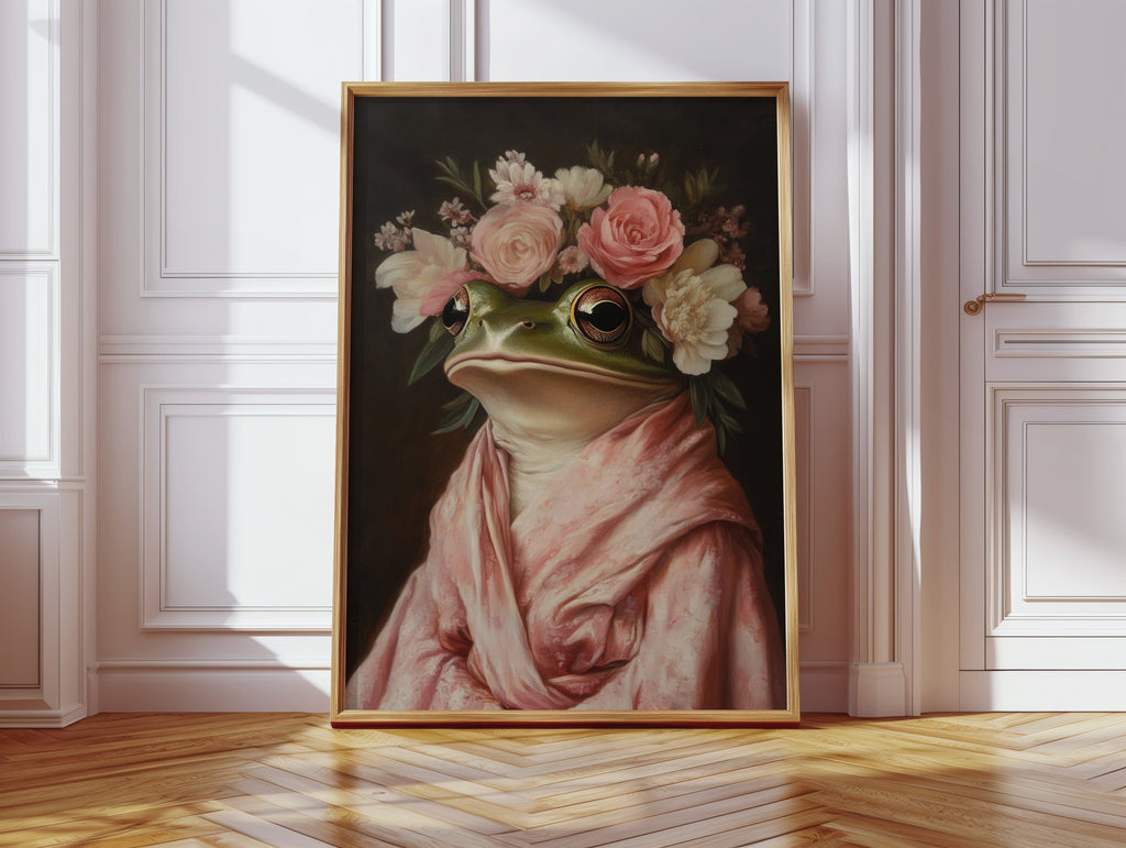 Frog Royalty in Bloom