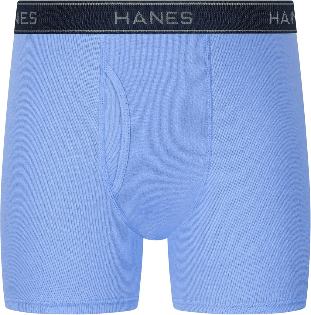 Hanes Boys' Boxer Briefs, Moisture-wicking Underwear for Boys & Toddlers, Assorted, 10 Or 12 Pack