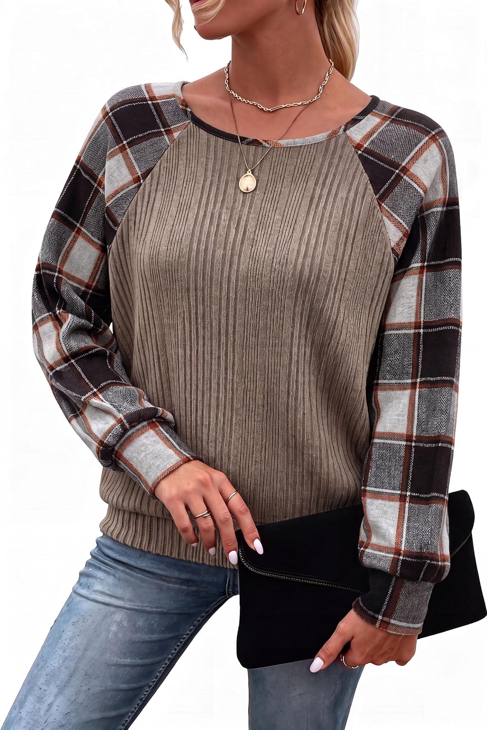 Long Sleeve Shirts for Women Tunic Tops Pullover Sweaters