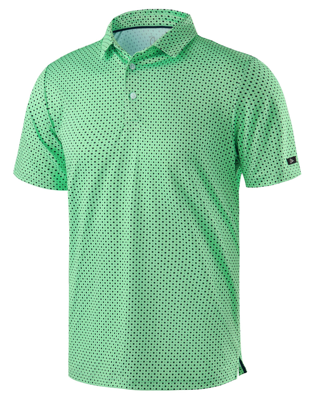 Obla Men's Golf Polo Shirts Print Short Sleeve Dry Fit Collared Shirt