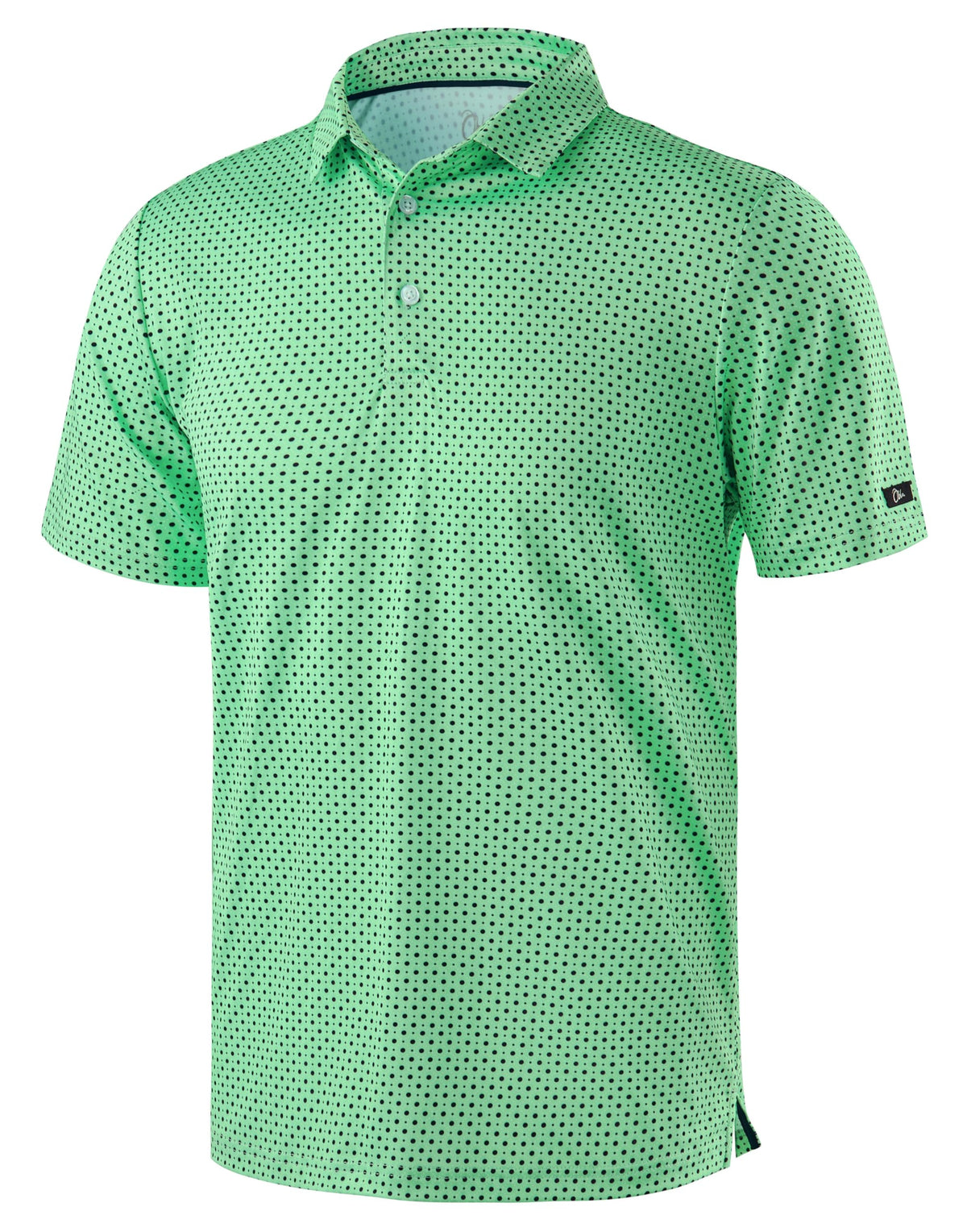 Obla Men's Golf Polo Shirts Print Short Sleeve Dry Fit Collared Shirt