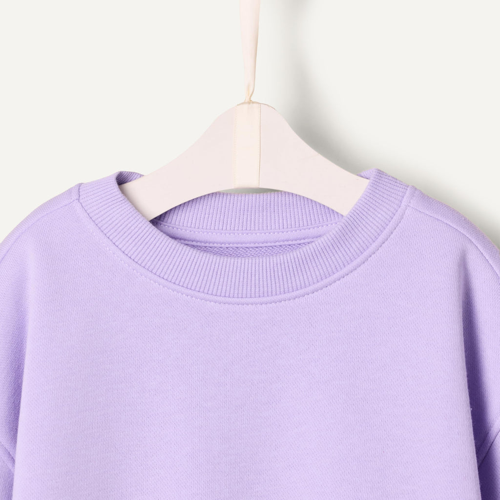 Amazon Essentials x Sofia Grainge Toddlers and Baby Girls' French Terry Sweatshirt Pant and Top Set