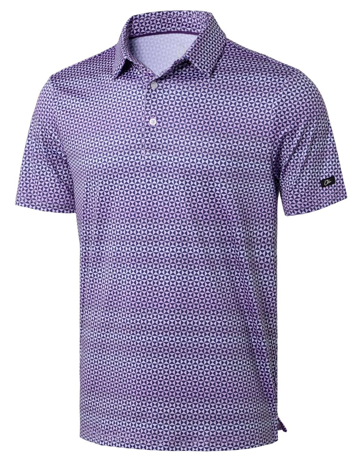 Obla Men's Golf Polo Shirts Print Short Sleeve Dry Fit Collared Shirt