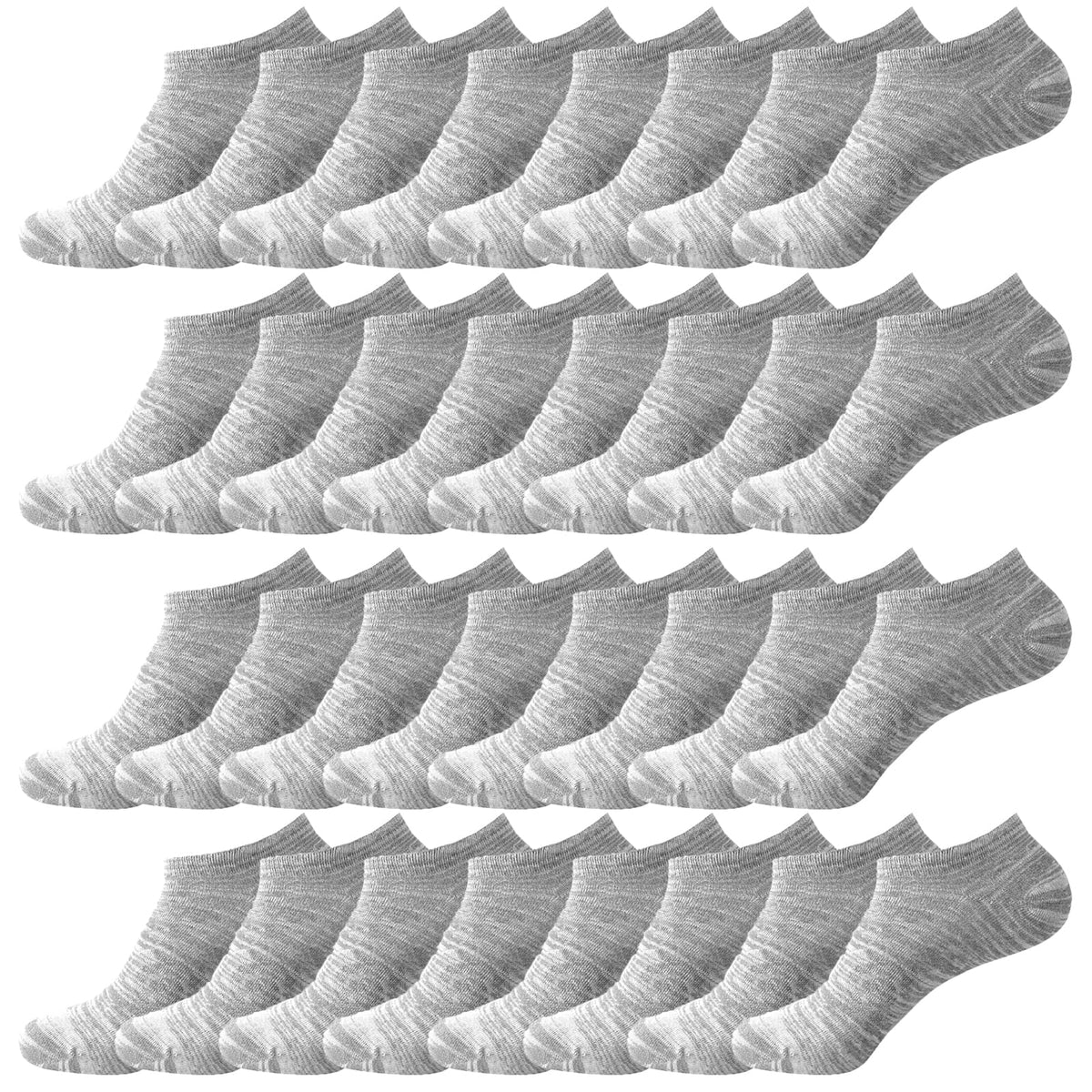 12-30 Pairs Low Cut Ankle Socks for Women No Show Casual Breathable Athletic Socks Bulk for Sport