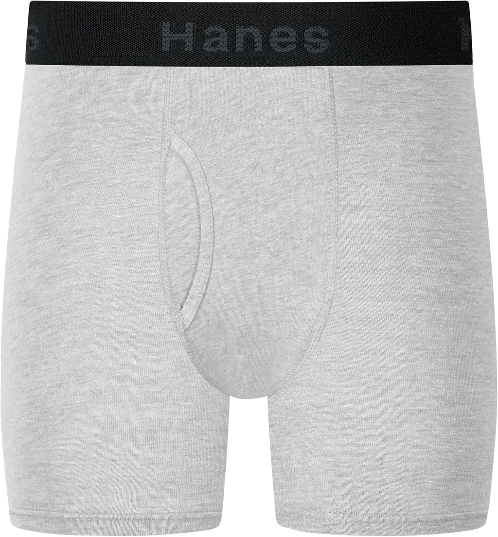 Hanes Boys' Boxer Briefs, Moisture-wicking Underwear for Boys & Toddlers, Assorted, 10 Or 12 Pack