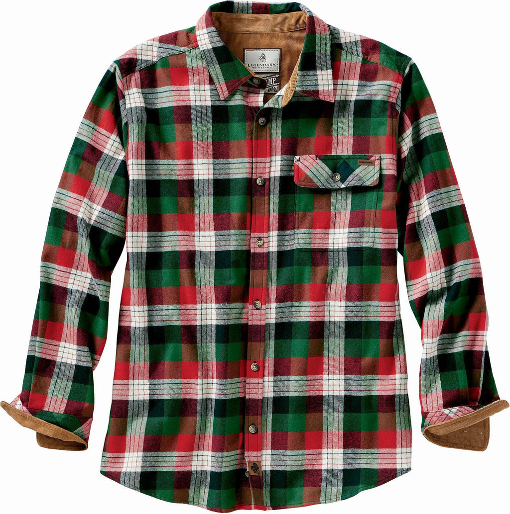 Legendary Whitetails Mens Flannel Long Sleeve Button Down 100% Cotton Shirt