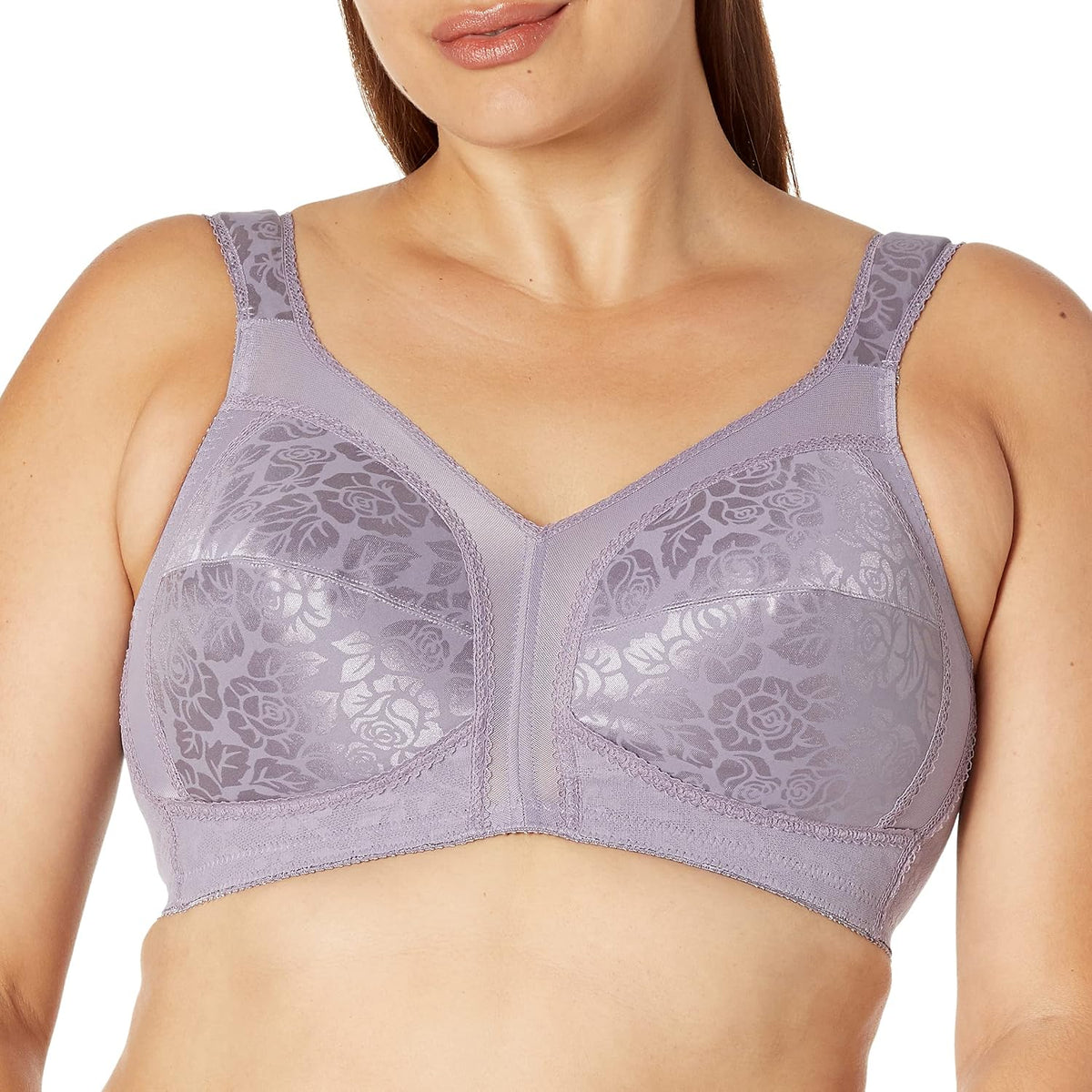 Playtex Women's Wireless Bra, 18 Hour Plus-Size Bras Available, Full Coverage, Smoothing, 4693, Single or 2-Pack