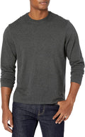 Amazon Essentials Men's Regular-Fit Crewneck Long-Sleeve T-Shirt, Casual Cotton Jersey