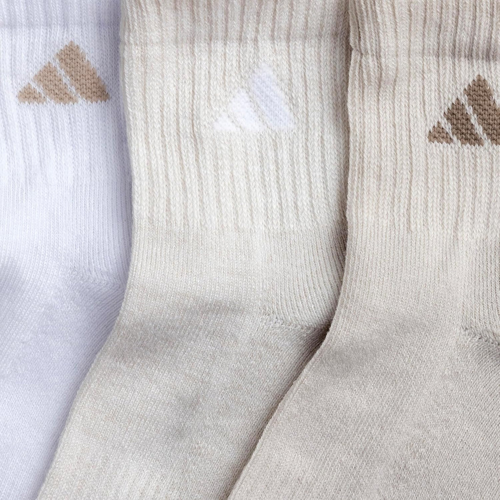 adidas Men's Athletic Cushioned Quarter Ankle Socks 6 Pairs
