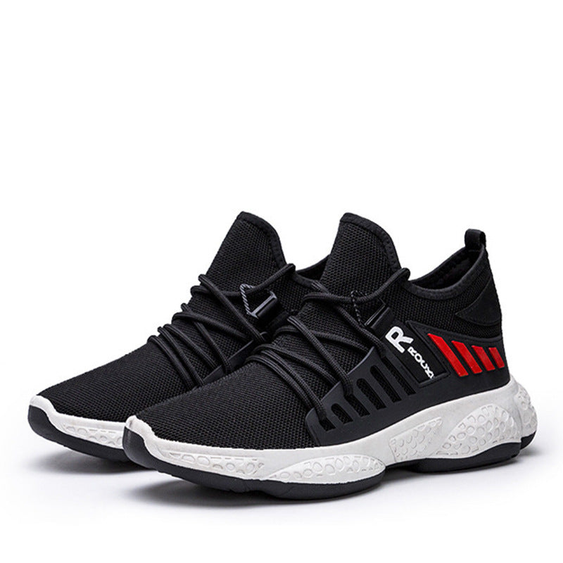 Men's Breathable Fly-Knit Mesh Sneakers – Lightweight Casual Sports Shoes