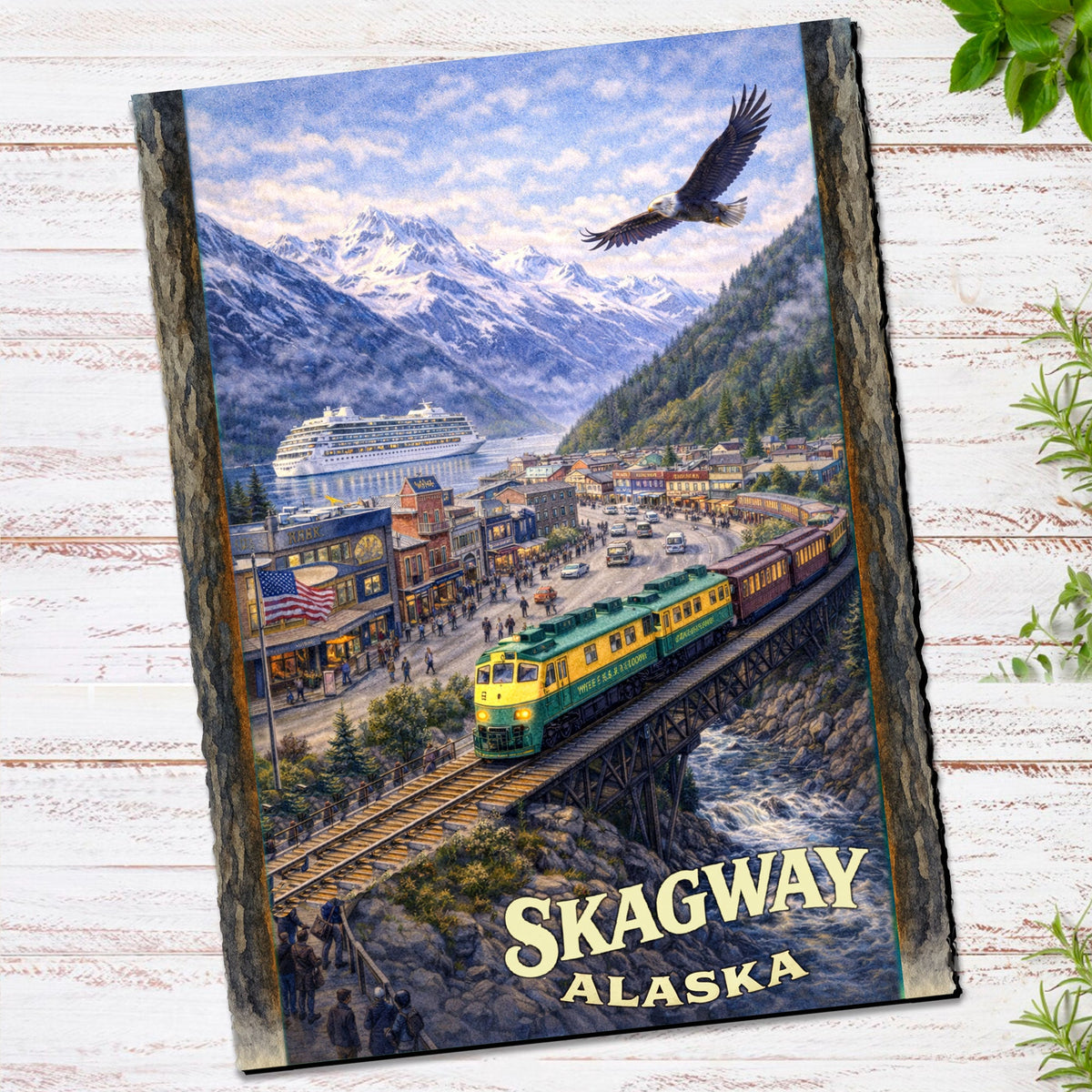 Railway Adventure Greeting Card by G. Debrekht - 97126GC