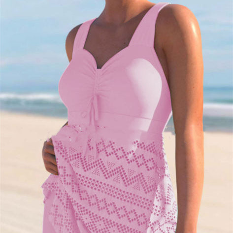 Women's Lace One-Piece Swimsuit — Padded, 10 Colors, S–4XL