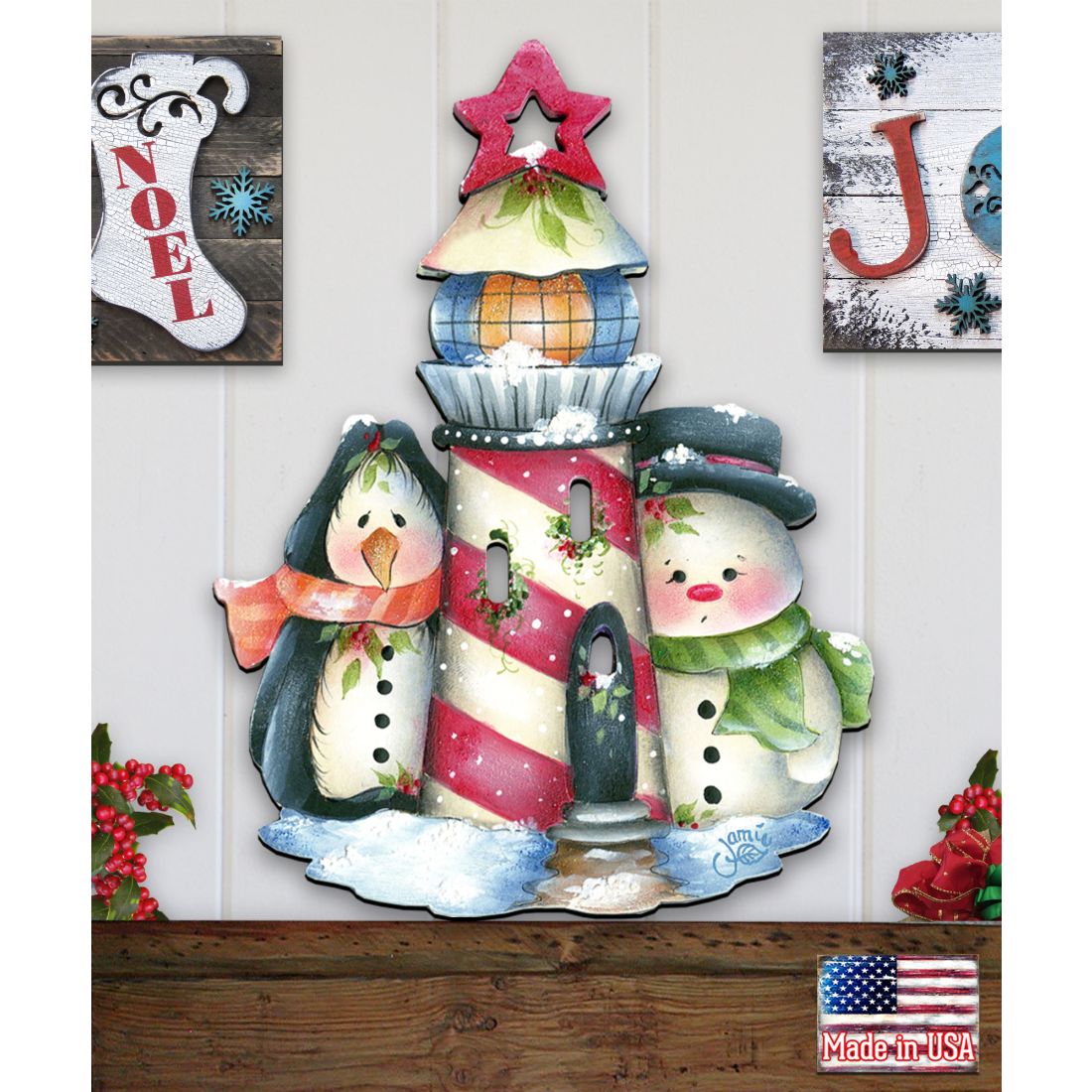 Keepers of The Light Door Decor by Jamie Mills-Price - Christmas Decor - 8457508H