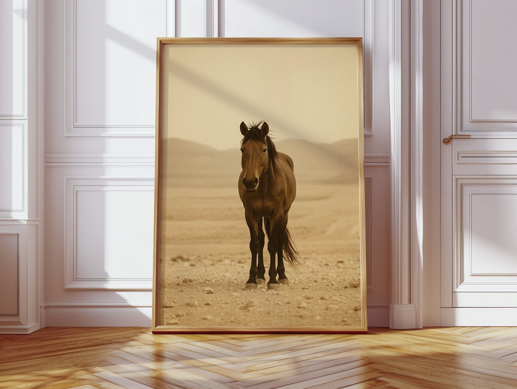 Lone Desert Mustang