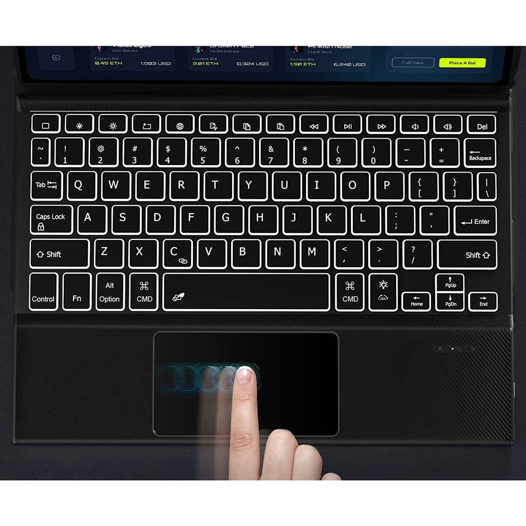iPad Pro 11-inch (M4 2024 / M5 2025) Keyboard Case - Folio Design, Built-in Touchpad | Navigate Series