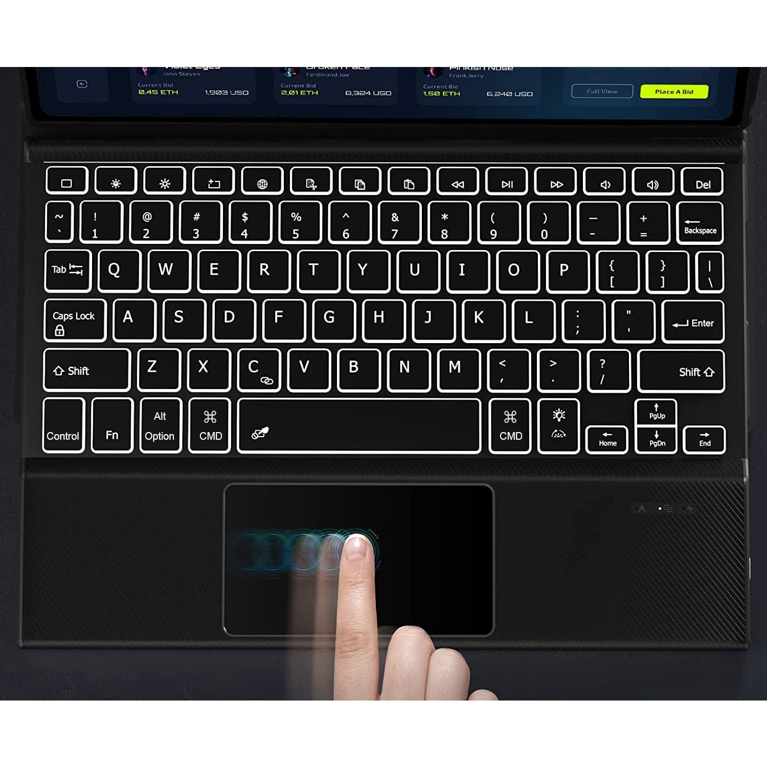 iPad Pro 13-inch (M4 2024 / M5 2025) Keyboard Case - Folio Design, Built-In Touchpad | Navigate Series