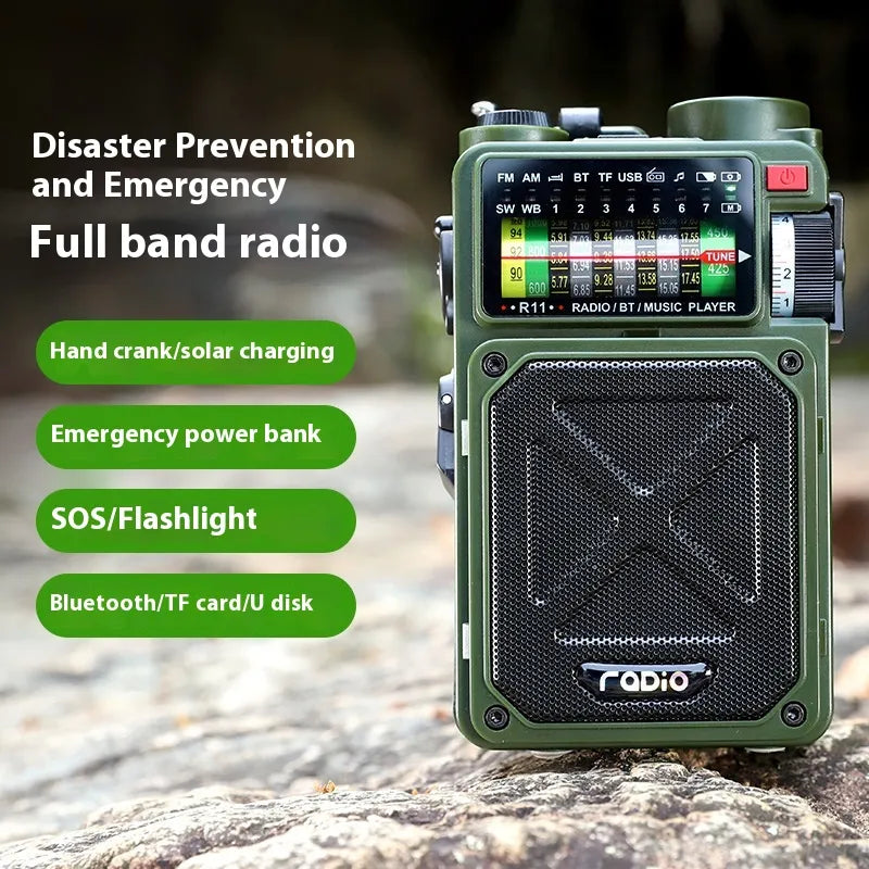 Hand-Crank Generator & Solar Power Bank