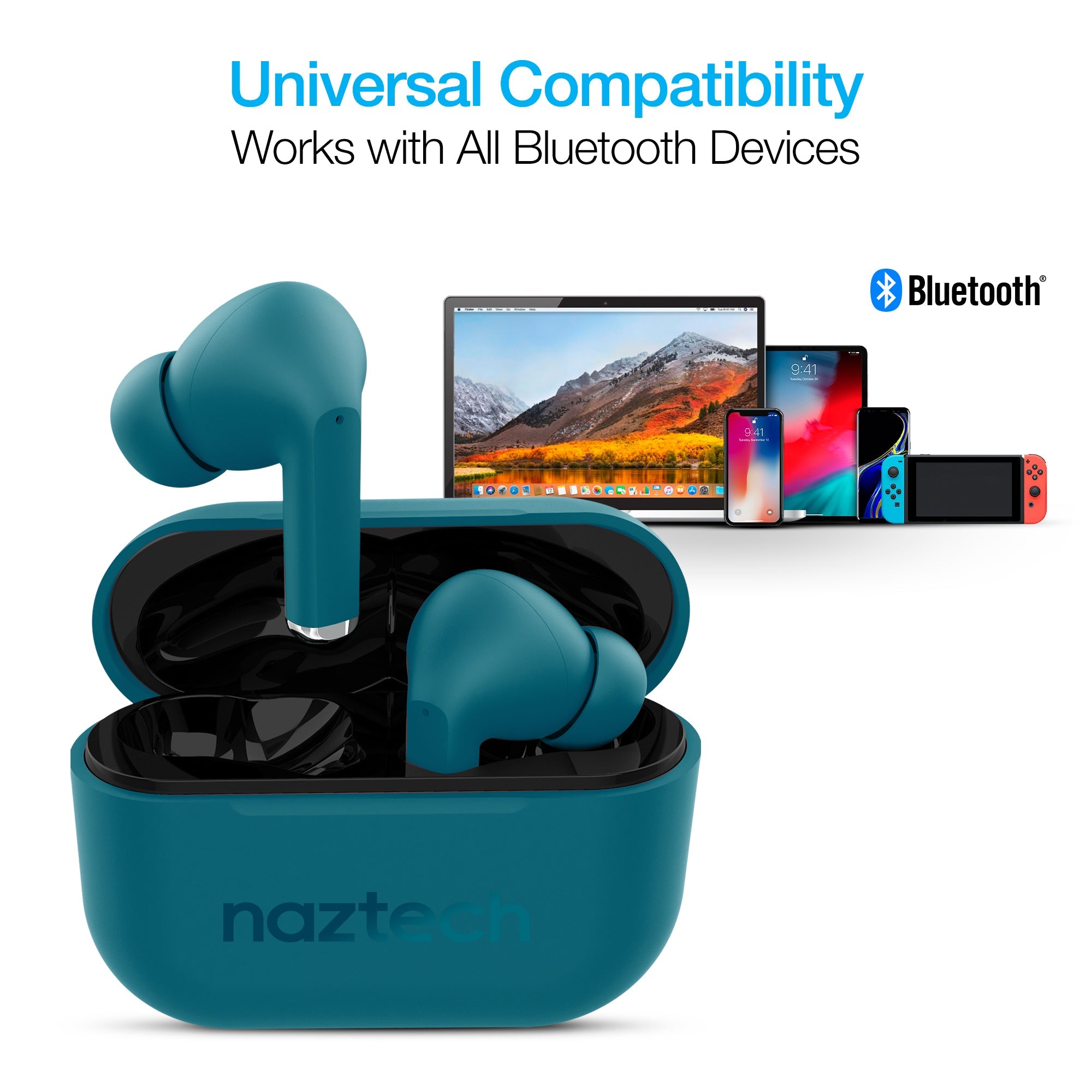 Naztech Xpods PRO TWS with Wireless Charging Case
