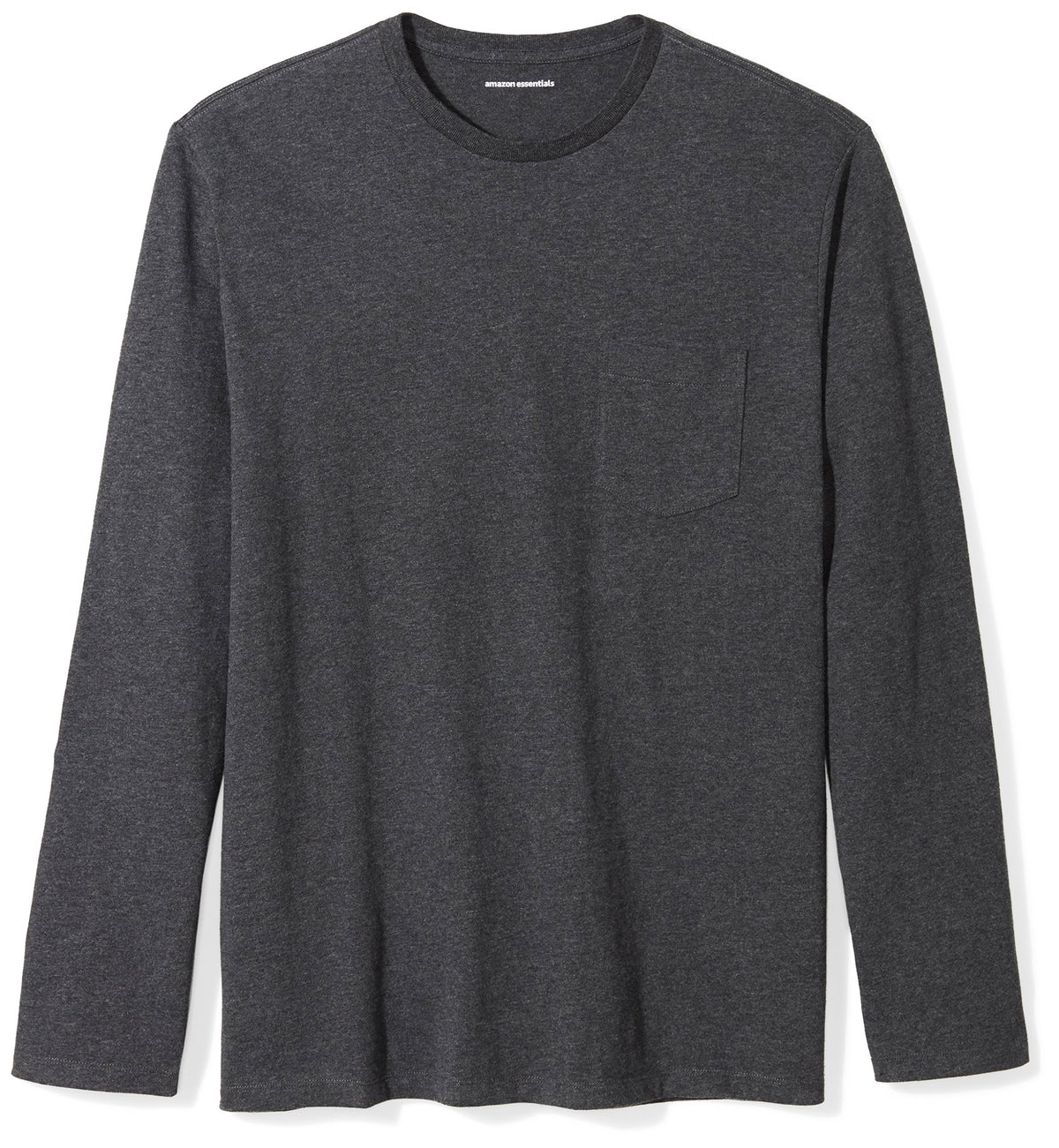 Amazon Essentials Men's Regular-Fit Crewneck Long-Sleeve T-Shirt, Casual Cotton Jersey
