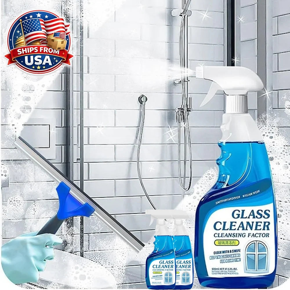 Glass Cleaner Streak-Free Shine Quick-Drying for Windows and Mirrors