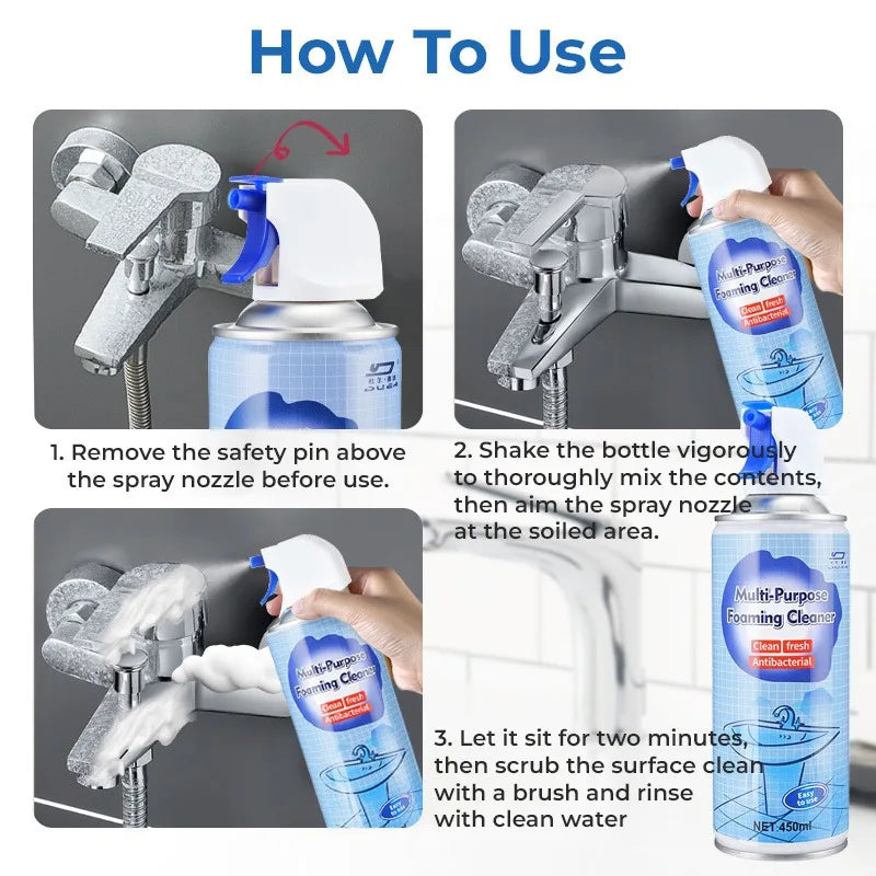 All Purpose Bathroom Descaler Foam Cleaner Spray For Grout