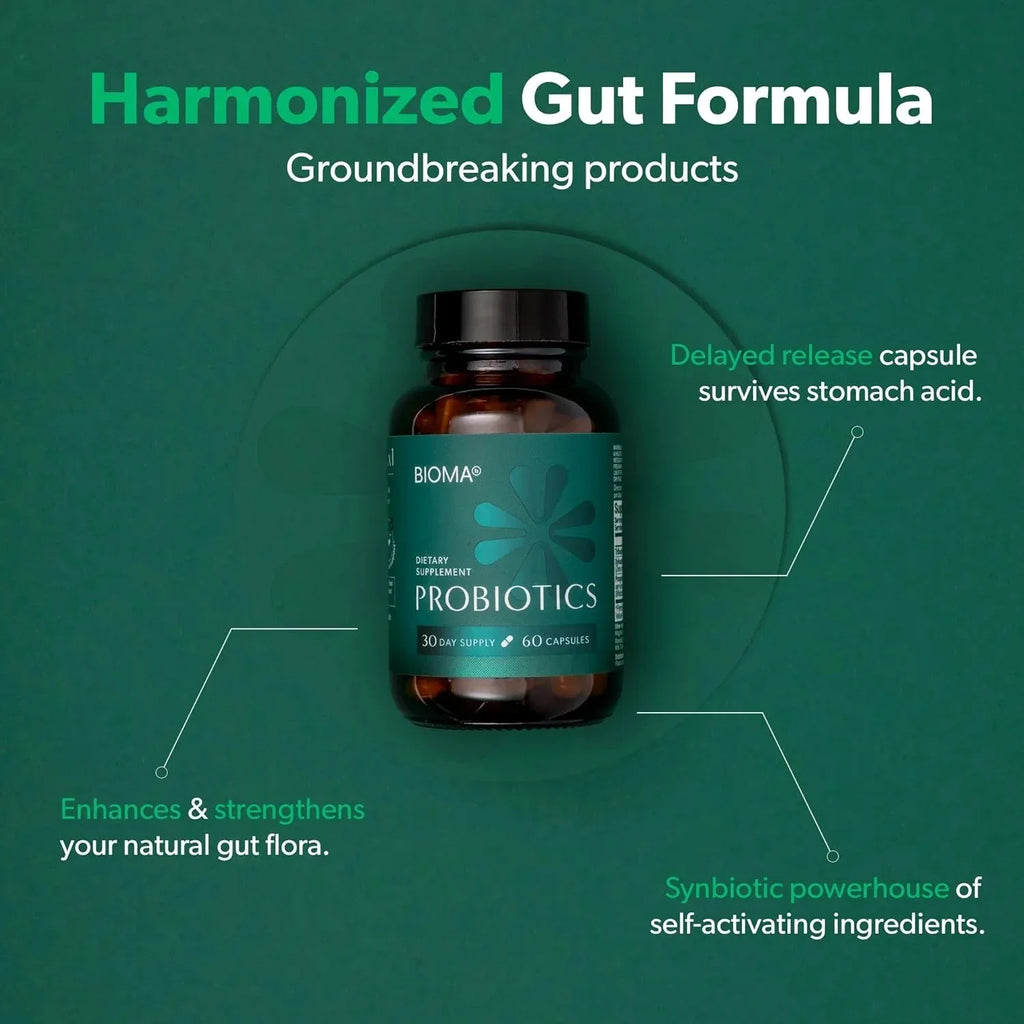 Soomiig Probiotic Prebiotic Postbiotic Digestive Balance Supplement Vegan