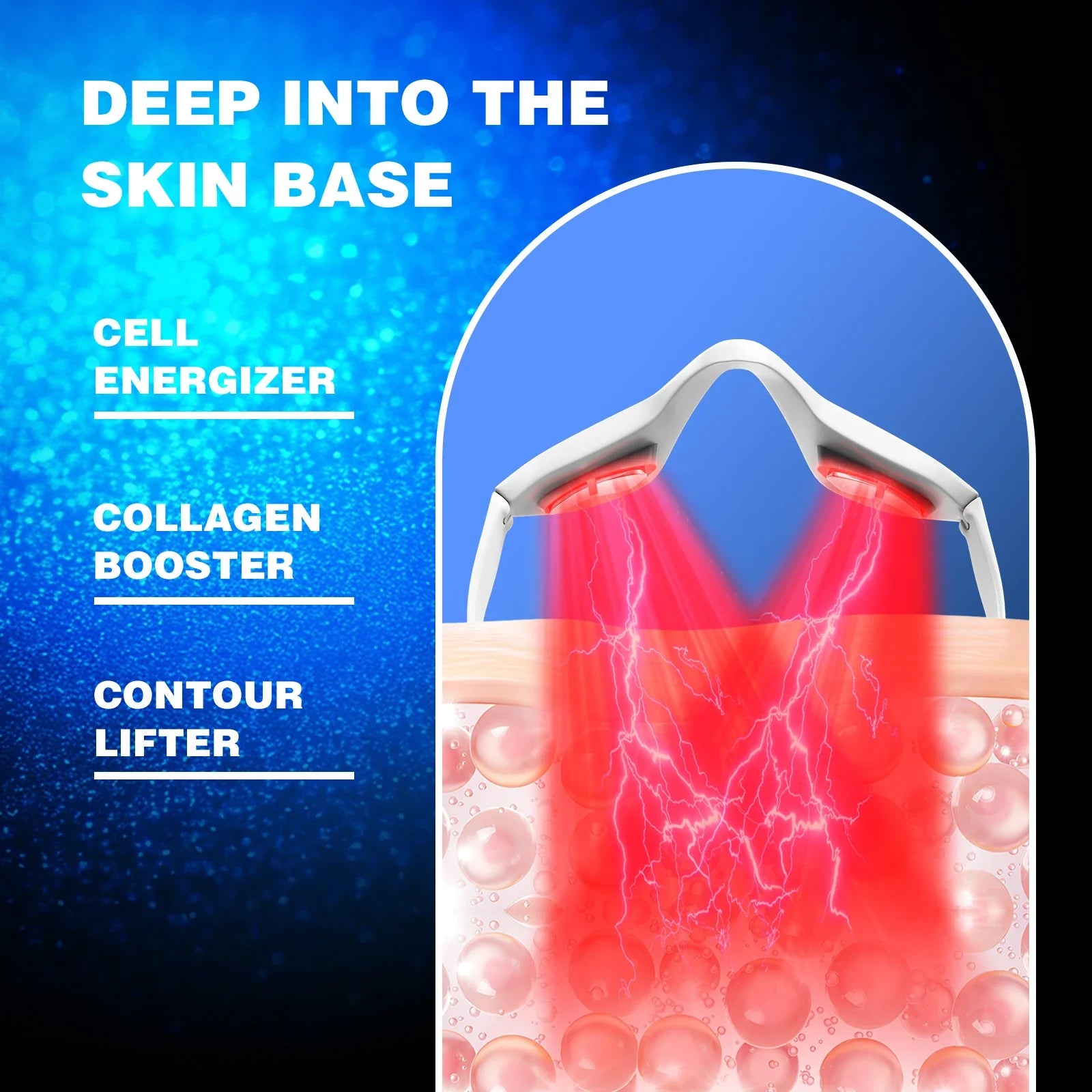 Jitesy Eye Massager 3D Red Light EMS For Dark Circles