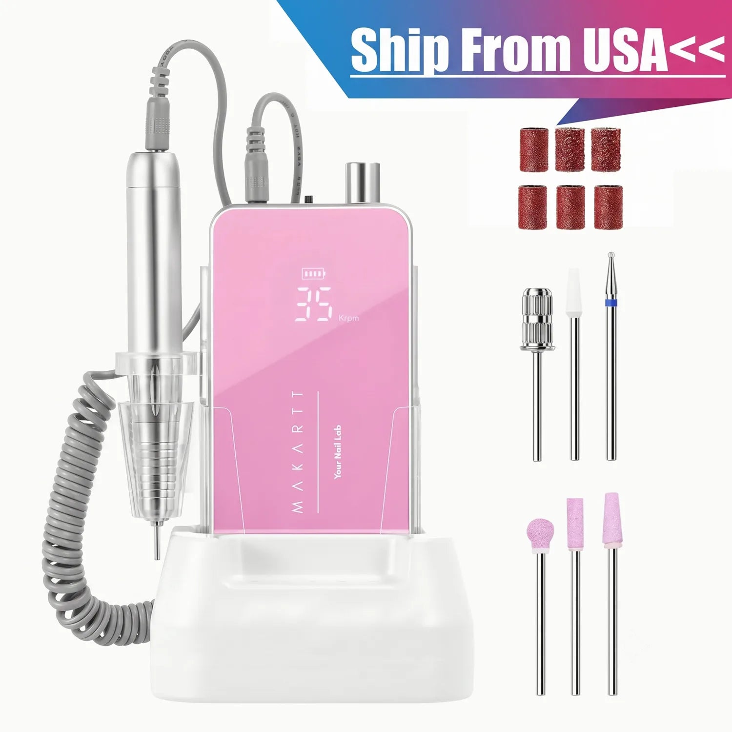 Makartt Electric Nail Drill Professional 35000RPM Efile Coreless Motor