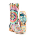 Tin Haul Groovy - Women's Leather Cowgirl Boot