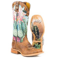 Tin Haul Cactilicious - Women's Leather Cowgirl Boot