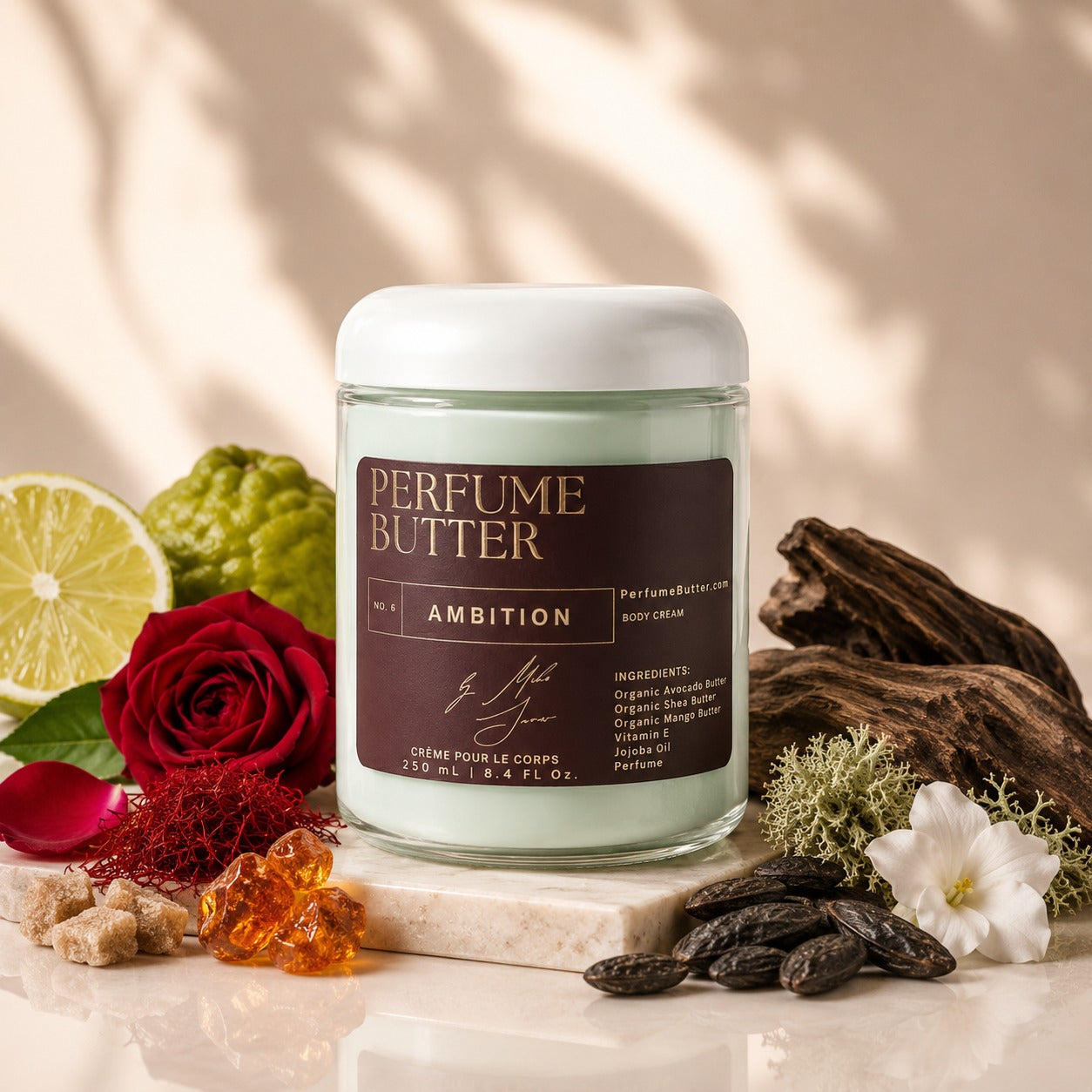 AMBITION – The Luxury Body Butter Perfume | Long-Lasting Fragrance Moisturizing Scent | Smooth Hydrating Skin Perfume | Premium Daily Wear | Perfume Butter
