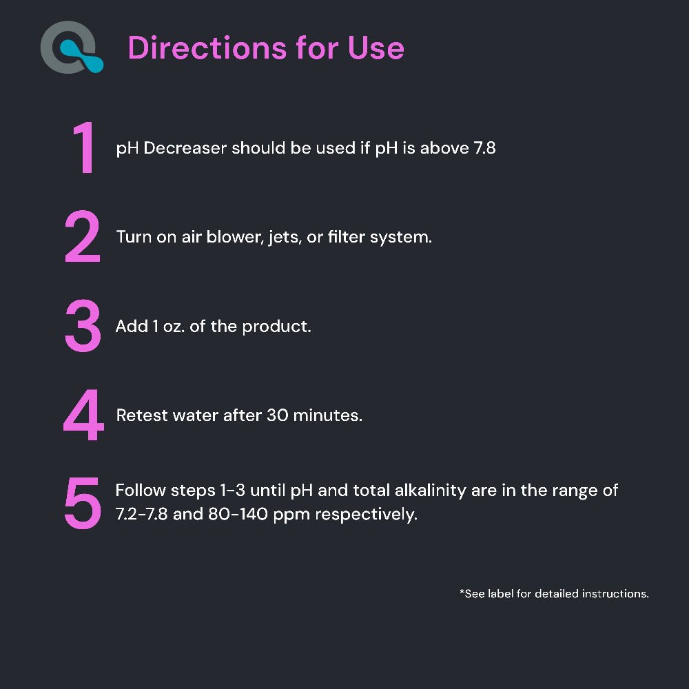 pH Decreaser for Hot Tub