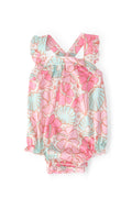 Beach Daze Ruffle Cross Back Romper