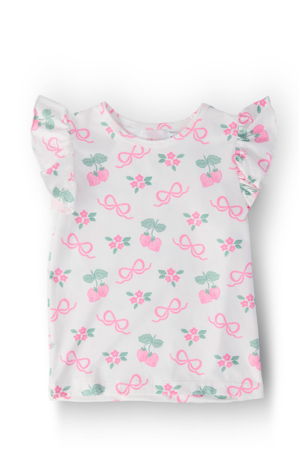 Berries & Bows S/S Ruffle Tee