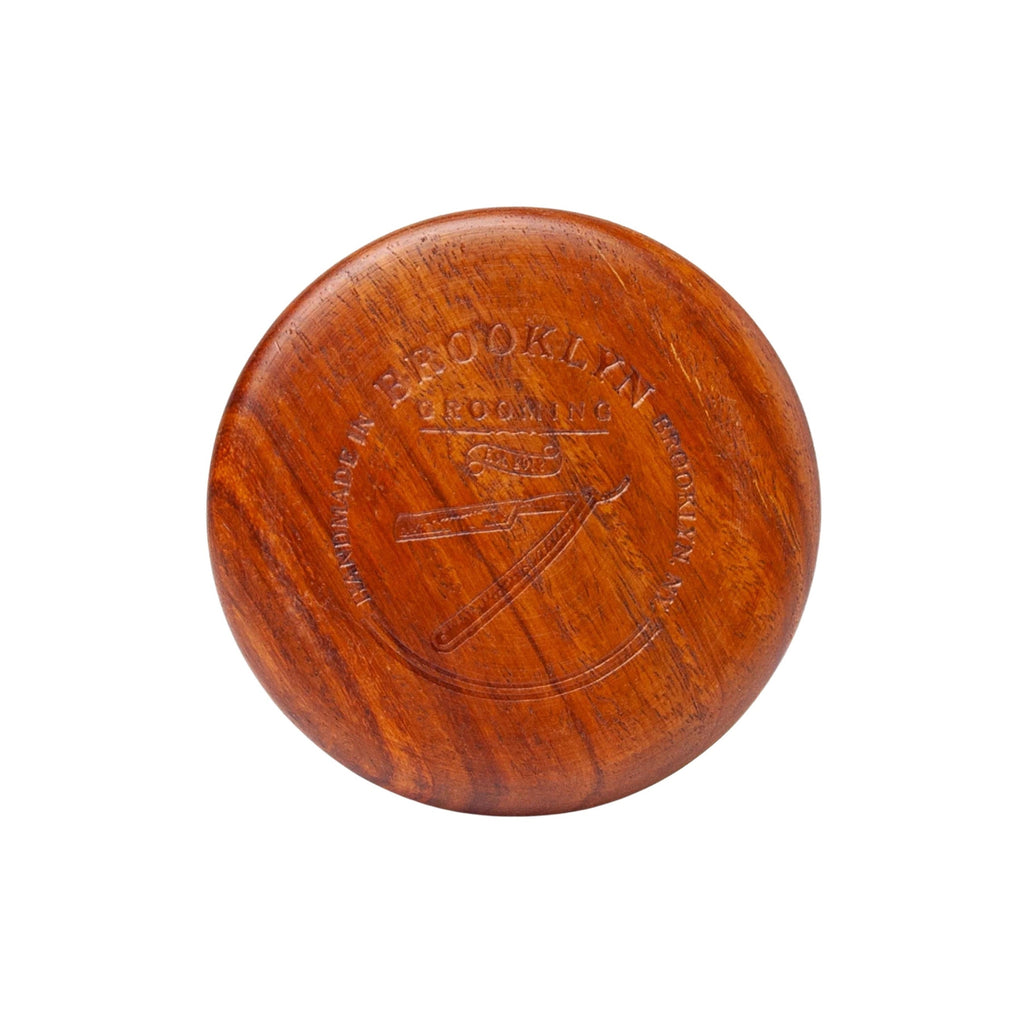 Brooklyn Grooming Wood Shaving Bowl Dark Oak