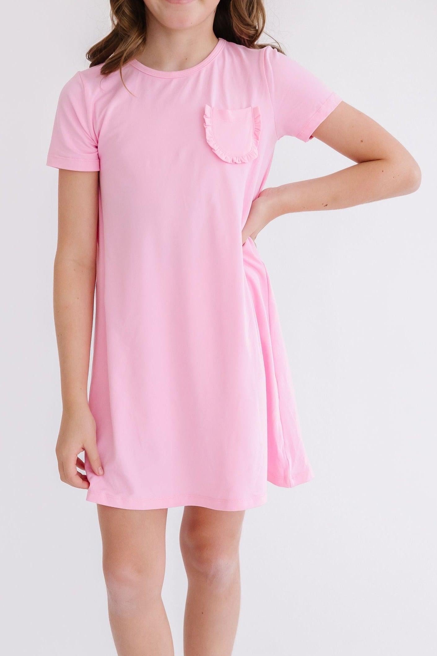 Bubblegum Pink T-Shirt Dress