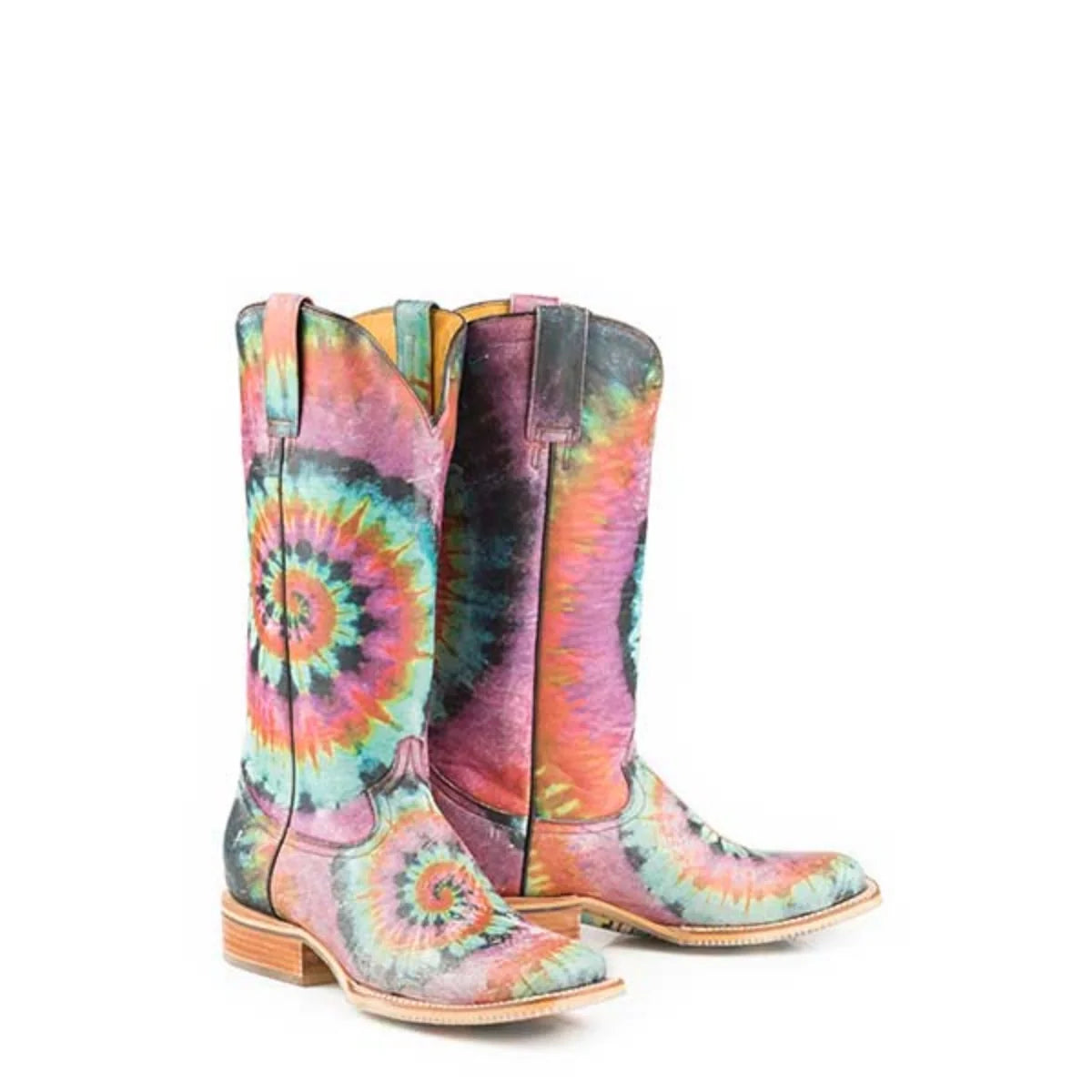 Tin Haul Groovy - Women's Leather Cowgirl Boot