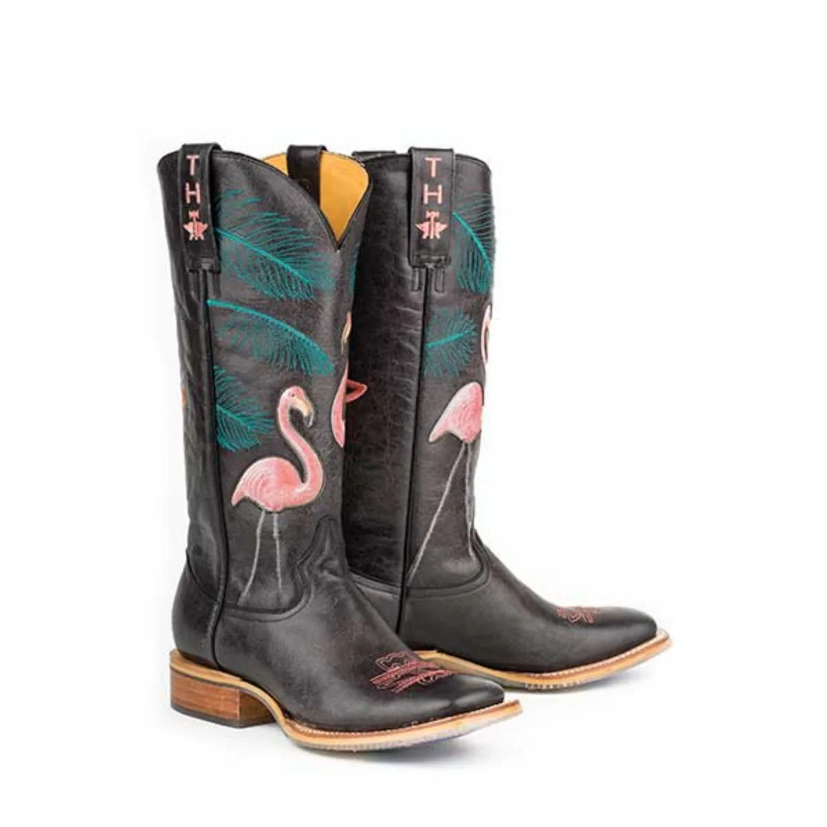 Tin Haul Flamingo - Women's Leather Cowgirl Boot