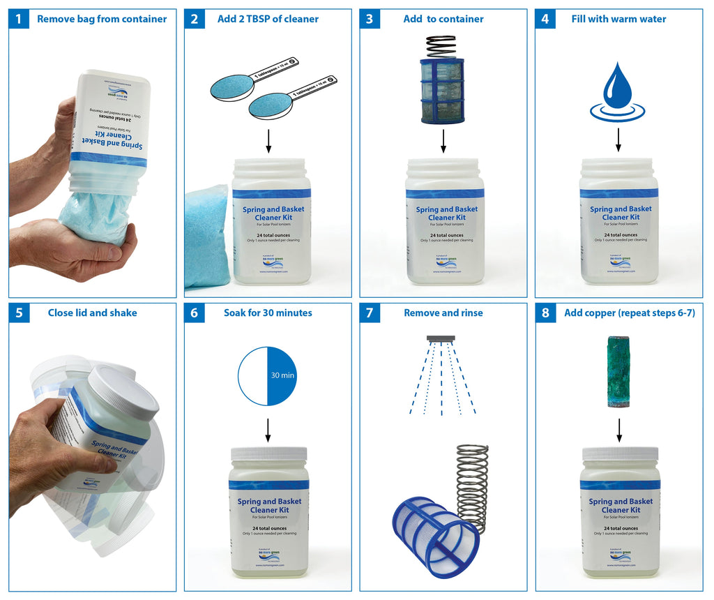 Solar Pool Ionizer Cleaning Kit