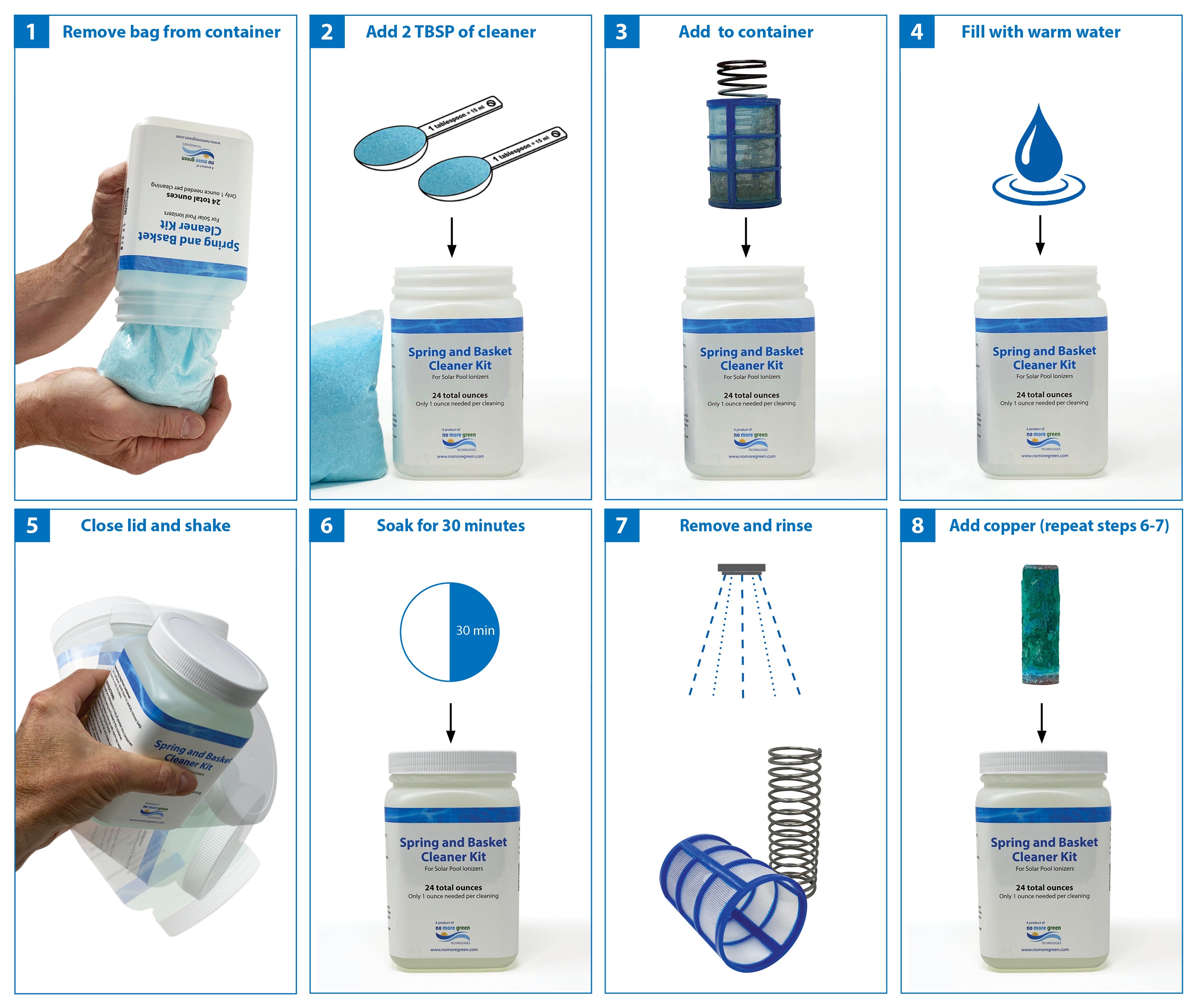 Solar Pool Ionizer Cleaning Kit