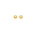 10k Yellow Gold Round Stud Earrings (6.0 mm)