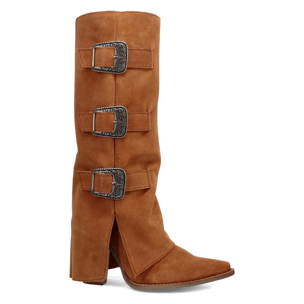 Dingo Buckle Bunny - Women's Suede Cowgirl Boots