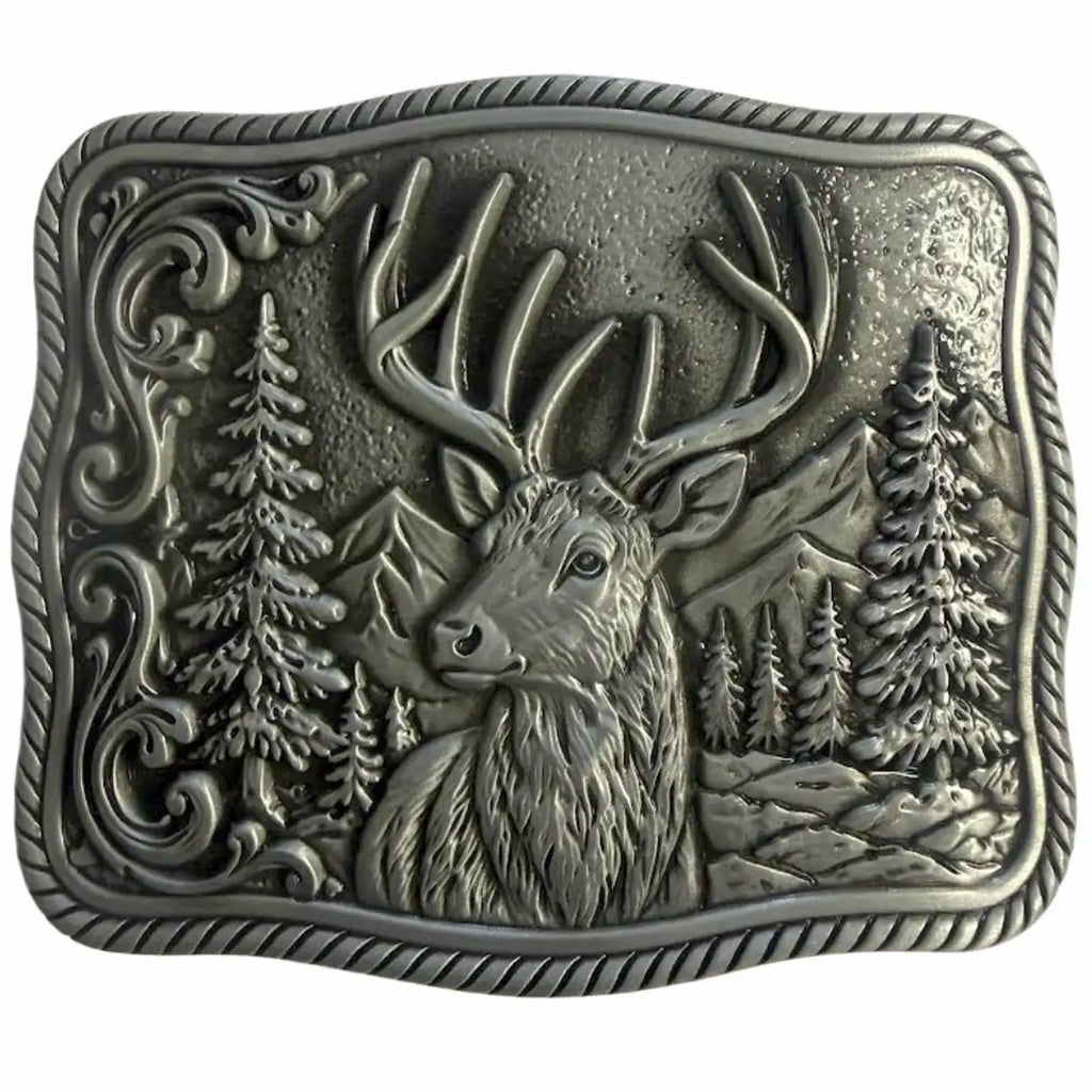 Deadwood Trading Backwoods Buck - Men's Belt Buckle