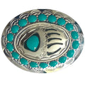 Deadwood Trading Turquoise Bear Claw - Belt Buckle