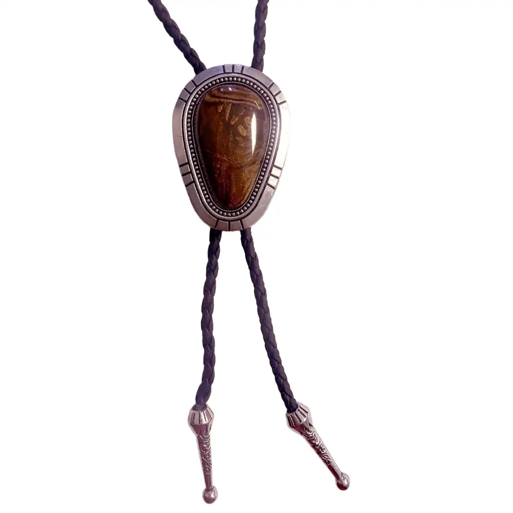 Deadwood Trading Stonekeeper (Tiger Eye)  - Bolo Tie