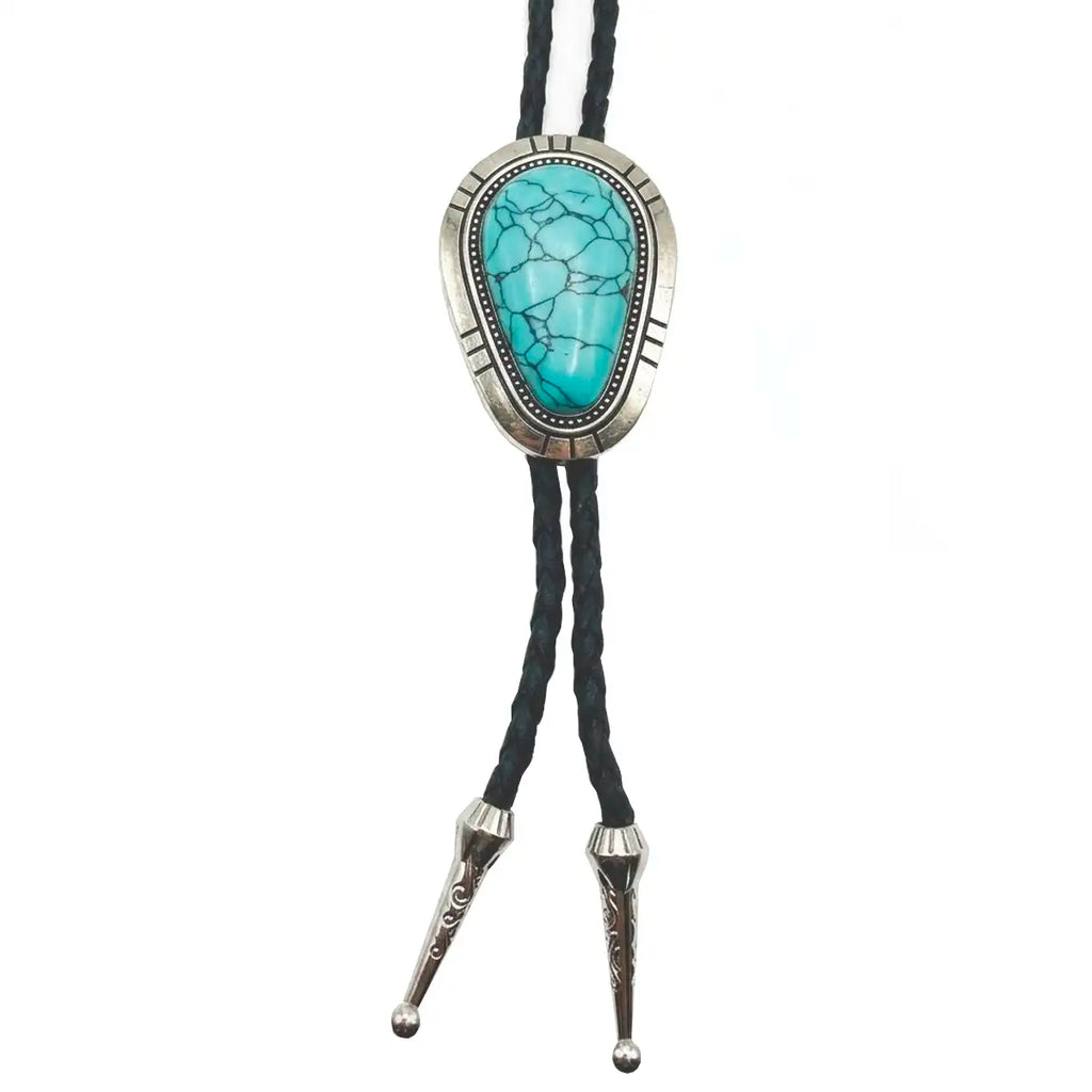 Deadwood Trading Stonekeeper (Turquoise)  - Bolo Tie