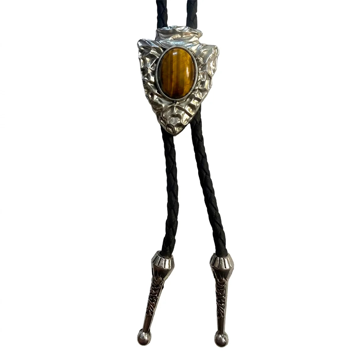 Deadwood Stonepoint Arrowhead (Tiger's Eye) - Bolo Tie