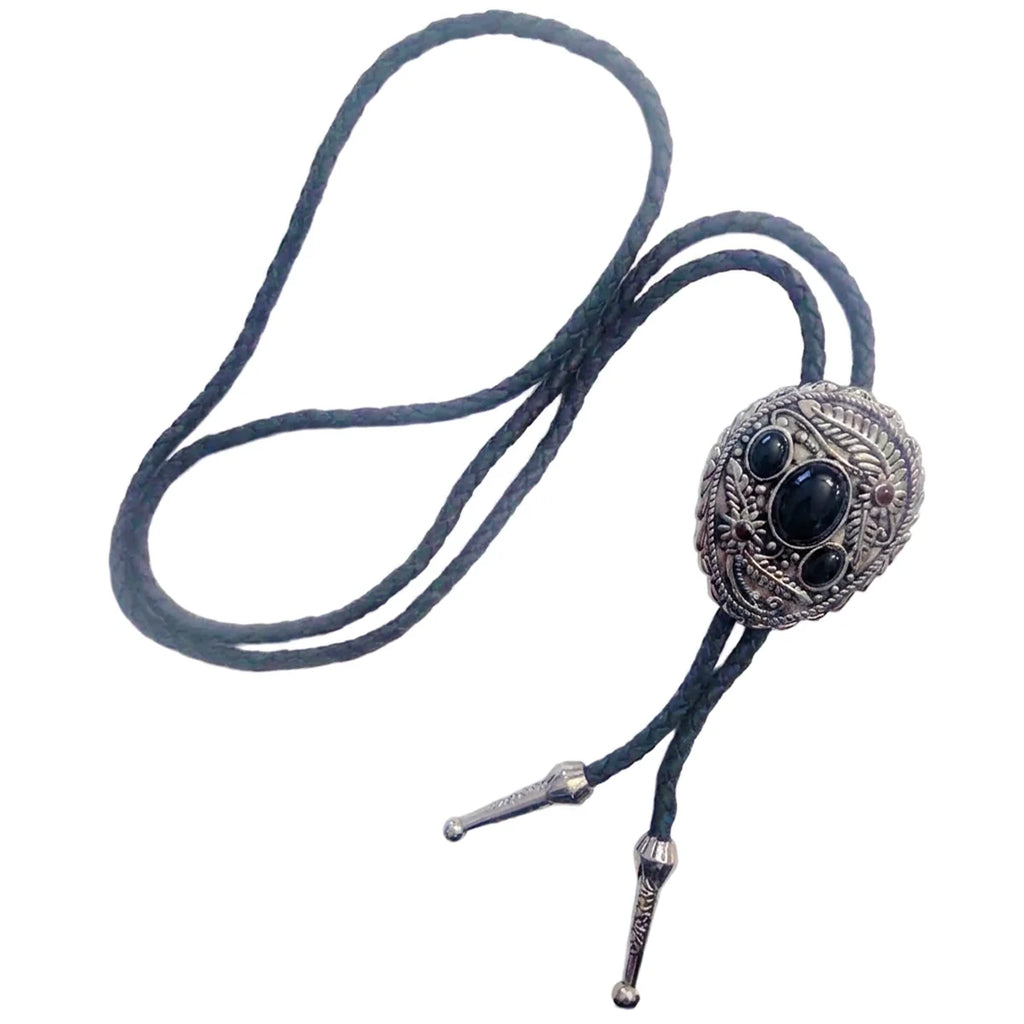 Deadwood Sonora Bloom (Onyx) - Bolo Tie