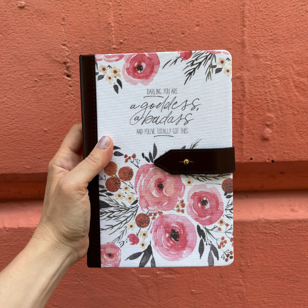 Darling You Are a Goddess Strap Journal | Inspirational Motivational Notebook